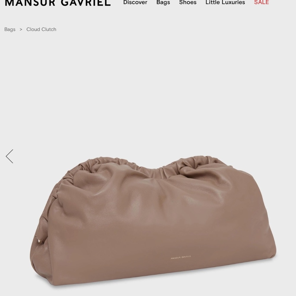 Mansur Gabriel Cloud Clutch, large